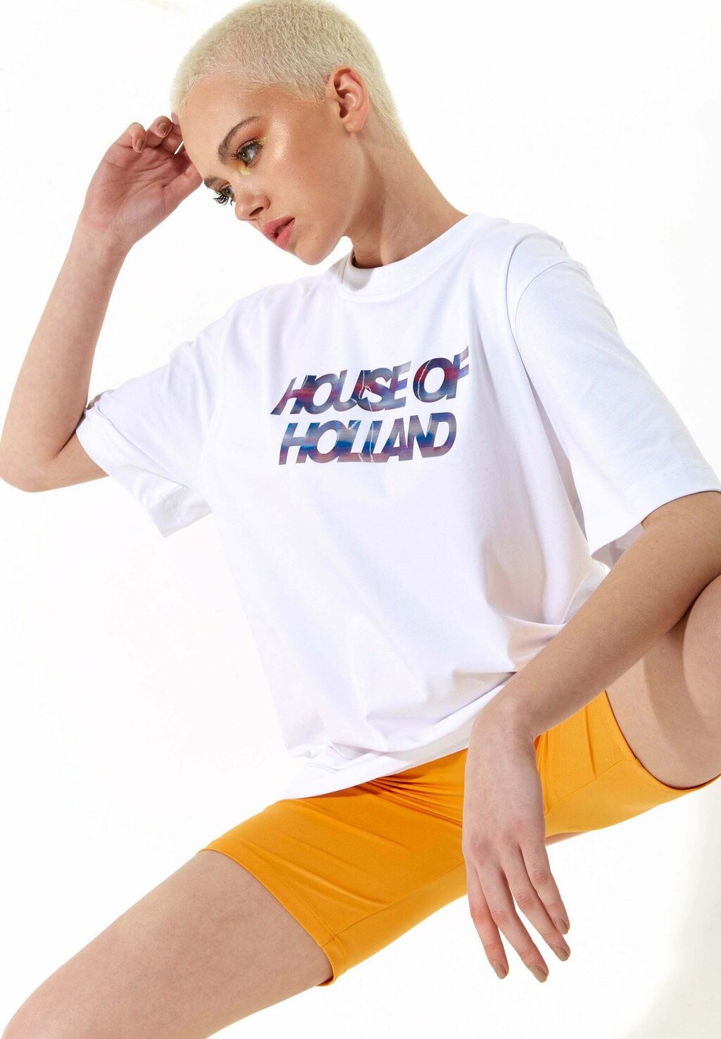 

Футболка с принтом House of Holland, белый
