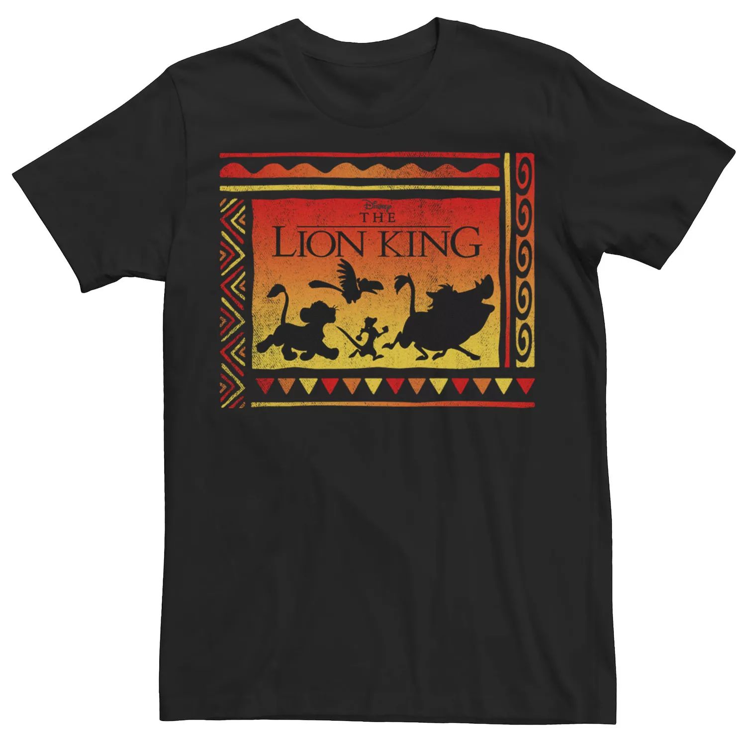 король лев раскраска с плакатом 1304 Мужская футболка с градиентным плакатом «Король Лев» Disney