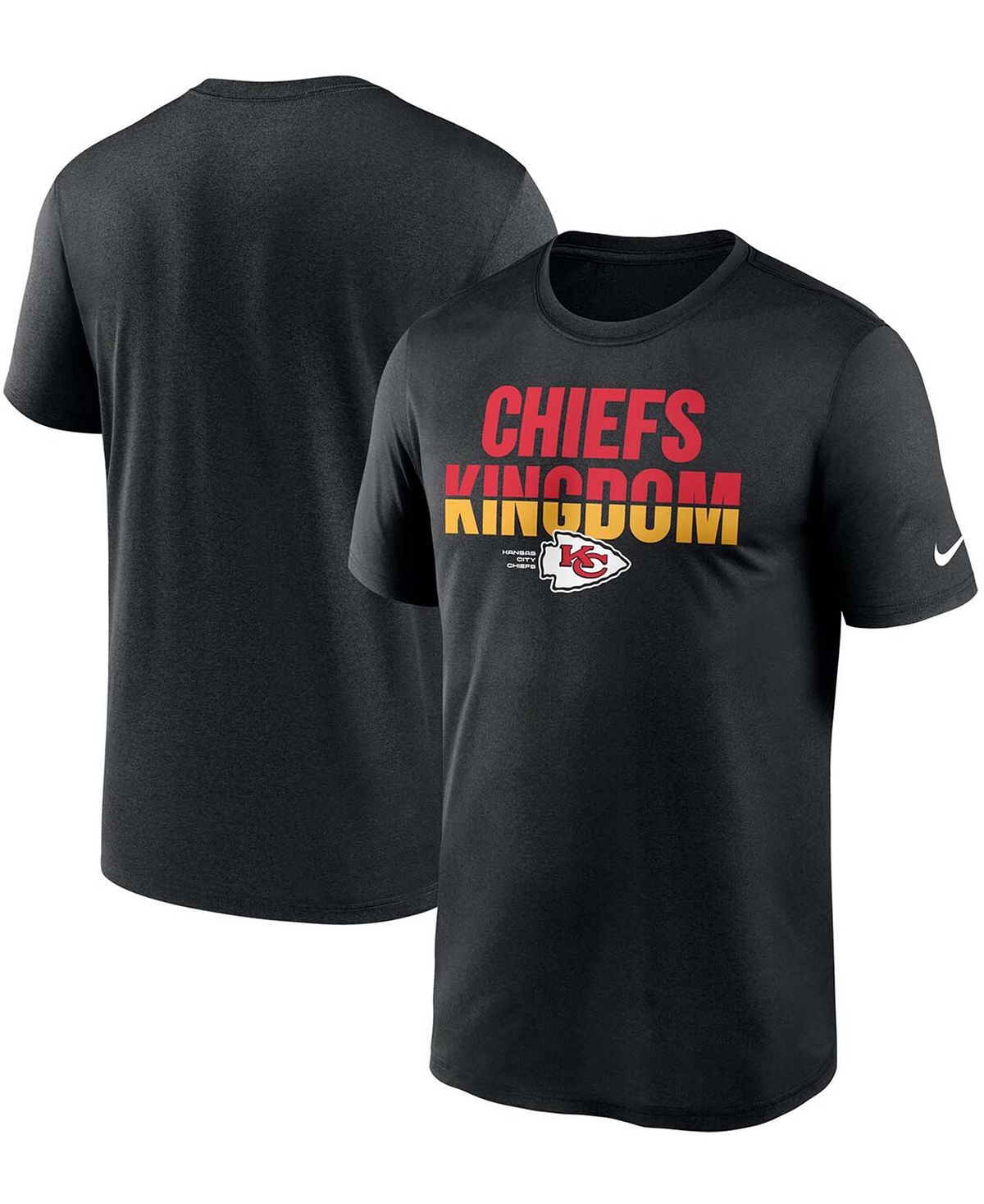 

Мужская черная футболка Kansas City Chiefs Legend Local Phrase Performance Nike