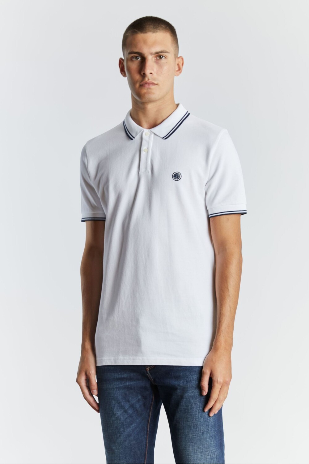 

Зеленая мужская футболка с контрастной отделкой от Pretty Barton Pretty Green, белый, Зеленый