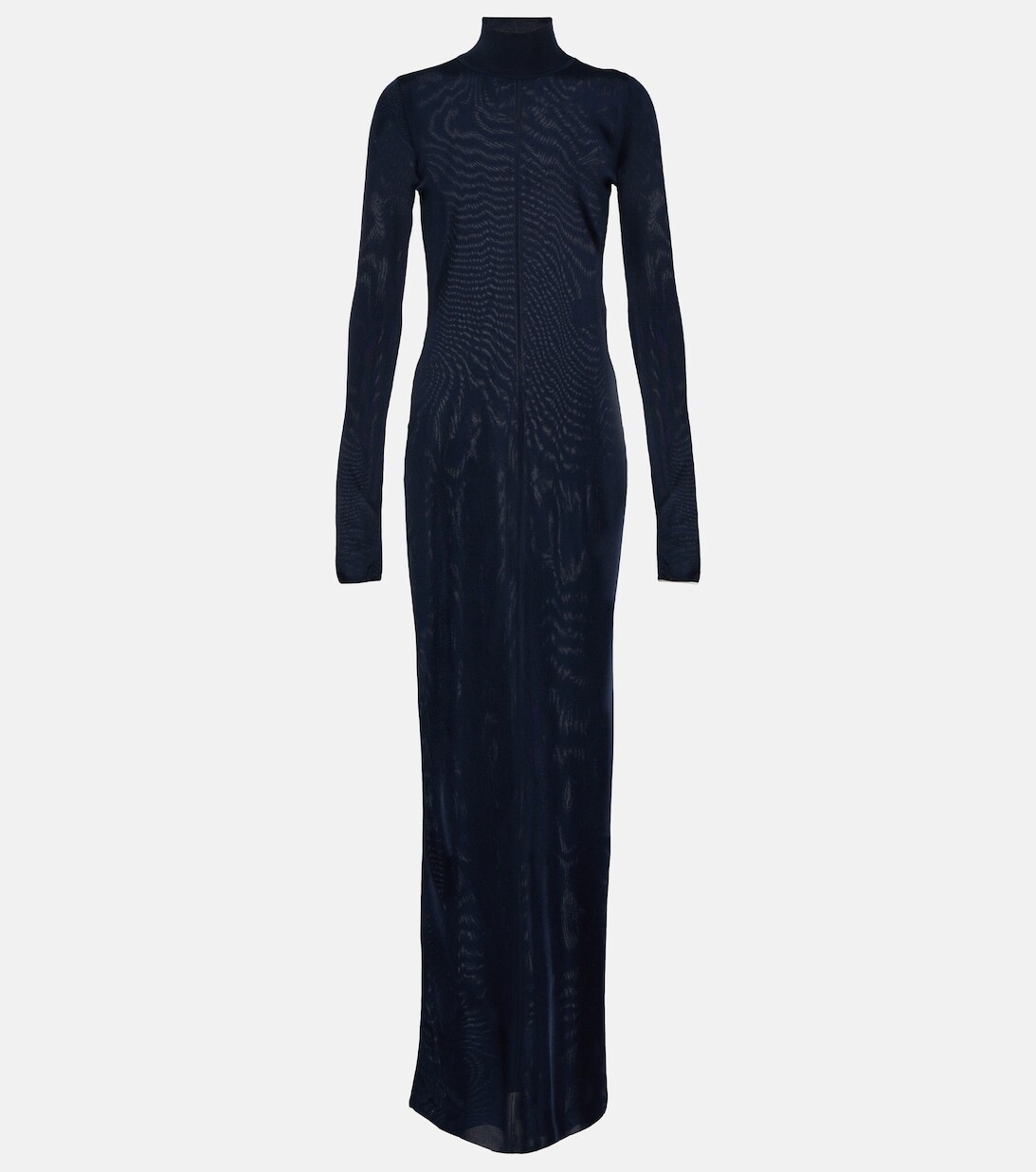 

Платье макси из сетчатого джерси SAINT LAURENT, черный