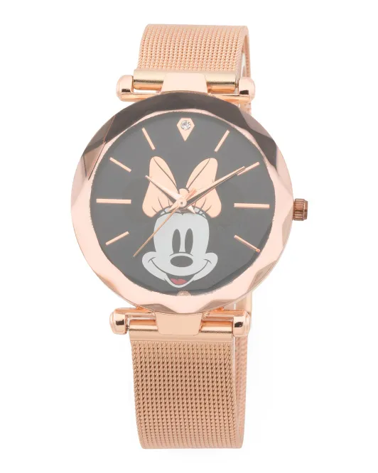 

Женские часы с Минни Маус Disney, цвет Rose Gold