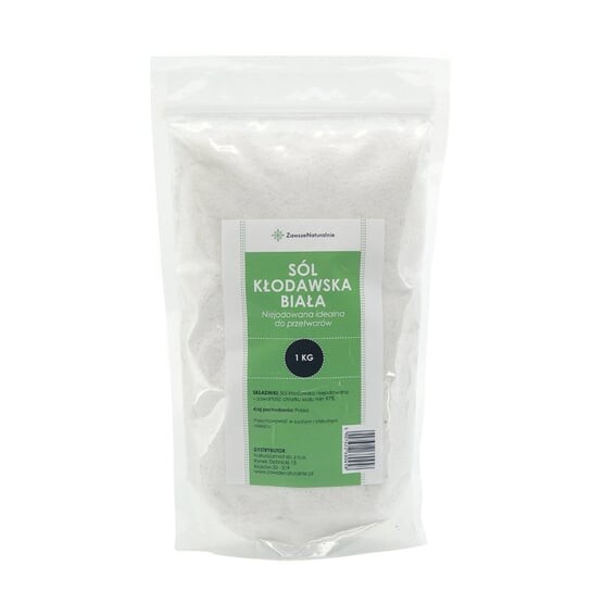 

Соль Kłodawa белая нейодированная 1кг AlwaysNaturalnie, ZawszeNaturalnie