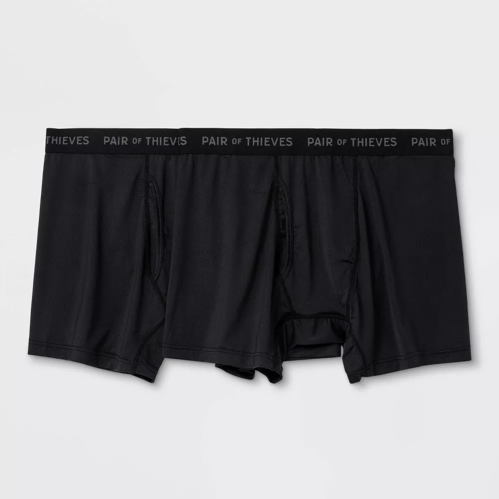 

Пара мужских трусов-боксеров Thieves Super Fit, 2 шт. Pair of Thieves, цвет Black