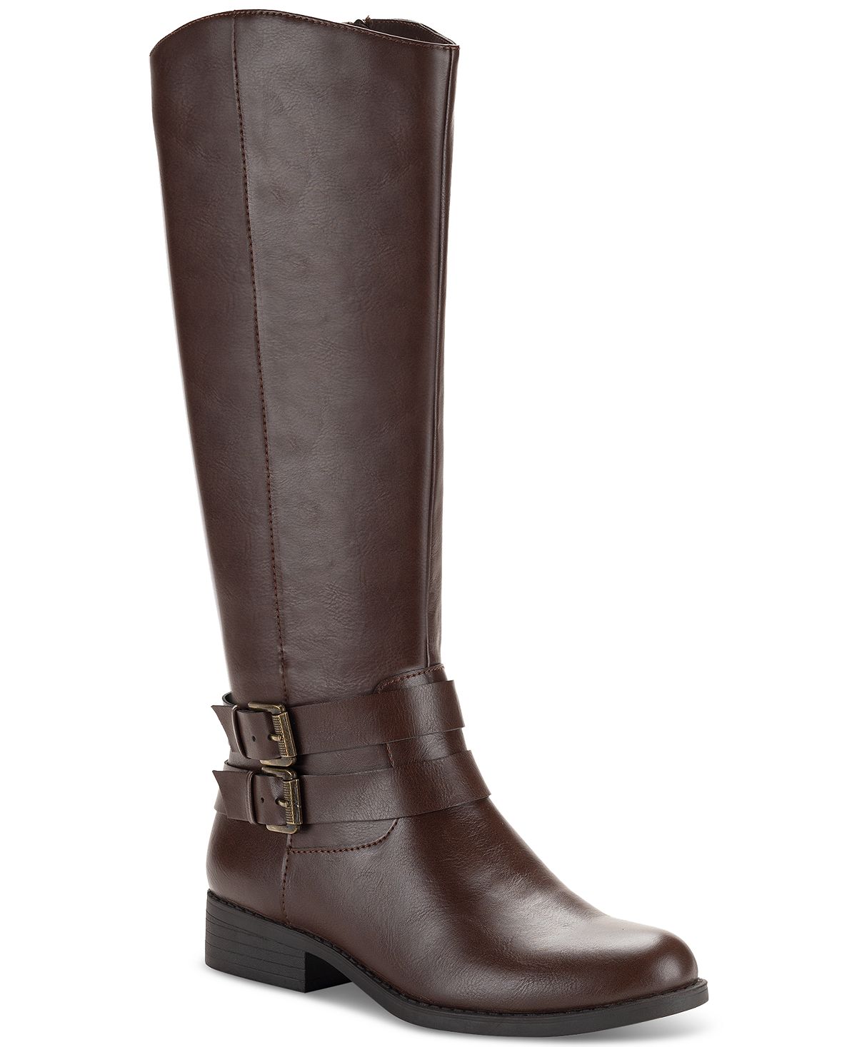 Женские ботинки для верховой езды Maliaa с пряжками Style & Co, коричневый