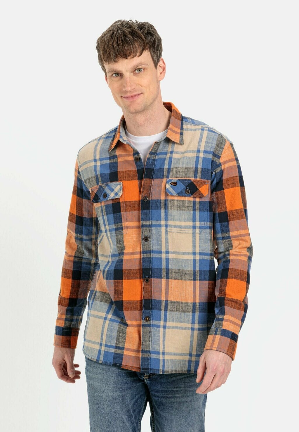 

Рубашка KARIERTES camel active, цвет orange