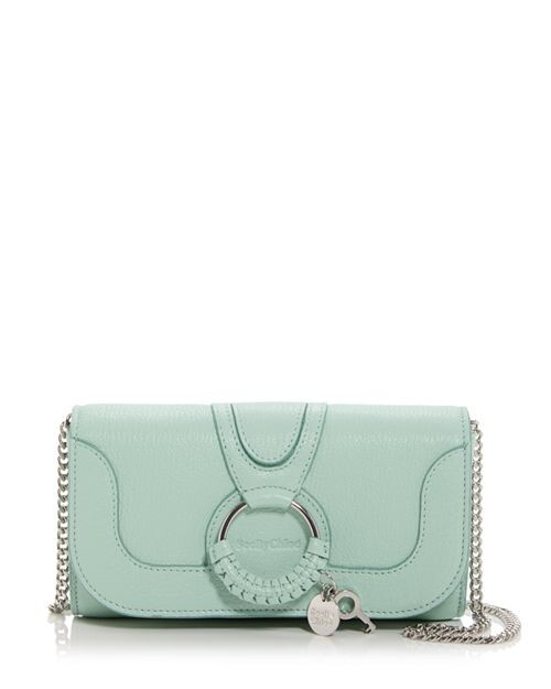 

Кожаный кошелек Hana с цепочкой See by Chloé, цвет Blue