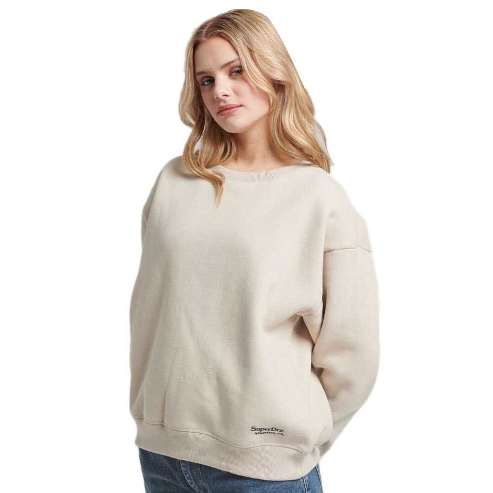 

Худи Superdry Essential Logo Unbrushed, бежевый