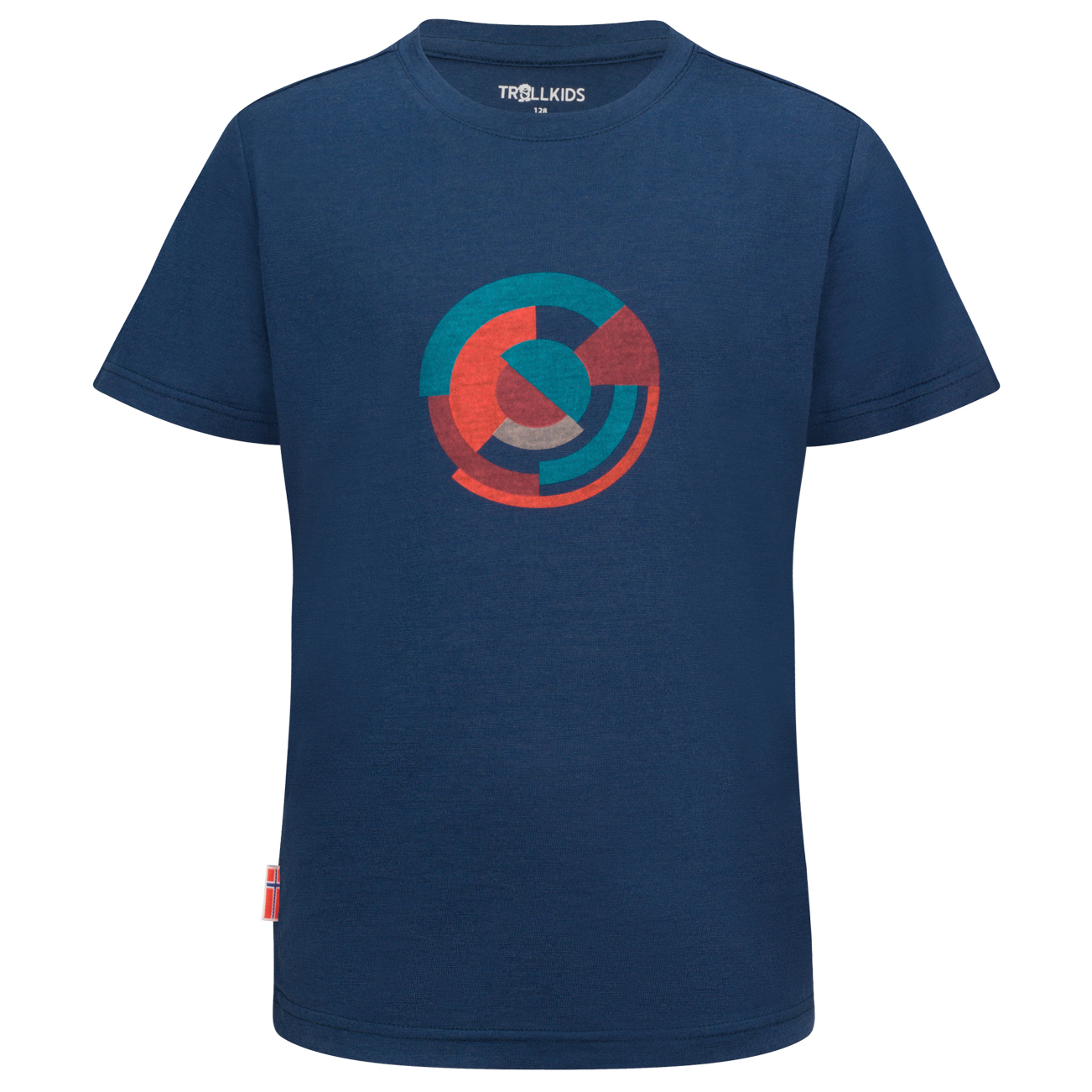 Рубашка из мериноса Trollkids Kid's Sandefjord T Shirt XT Shirt, цвет Mystic Blue рубашка mystic the check красный