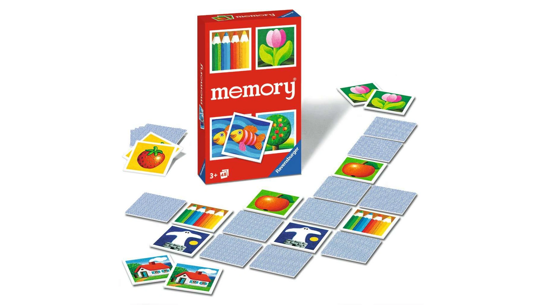 Ravensburger Spiele детская память, классическая игра для всей семьи, игра на память для 2-6 игроков от 3 лет и старше
