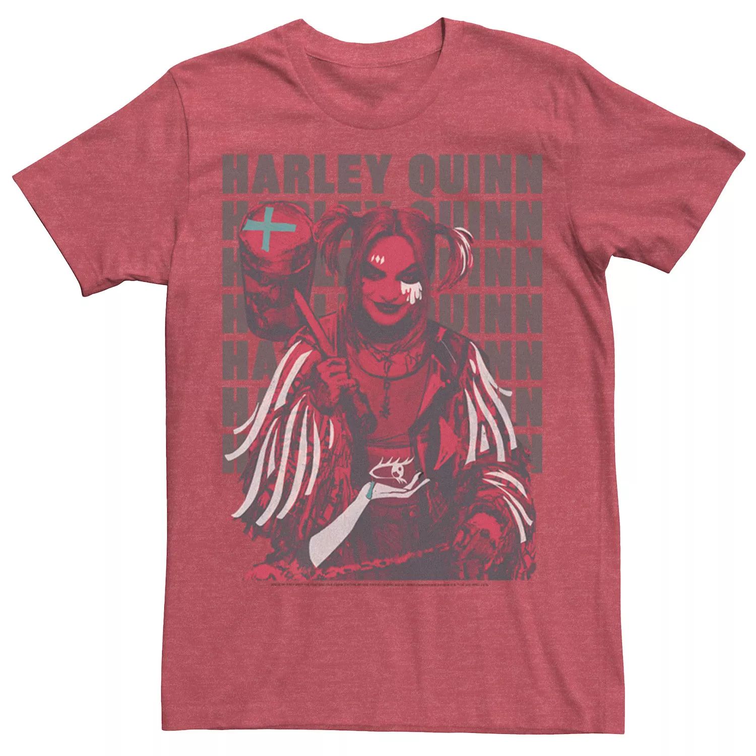 Мужская футболка Harley Quinn: Birds of Prey с надписью Licensed Character фигурка funko pop heroes birds of prey – harley quinn roller derby 9 5 см