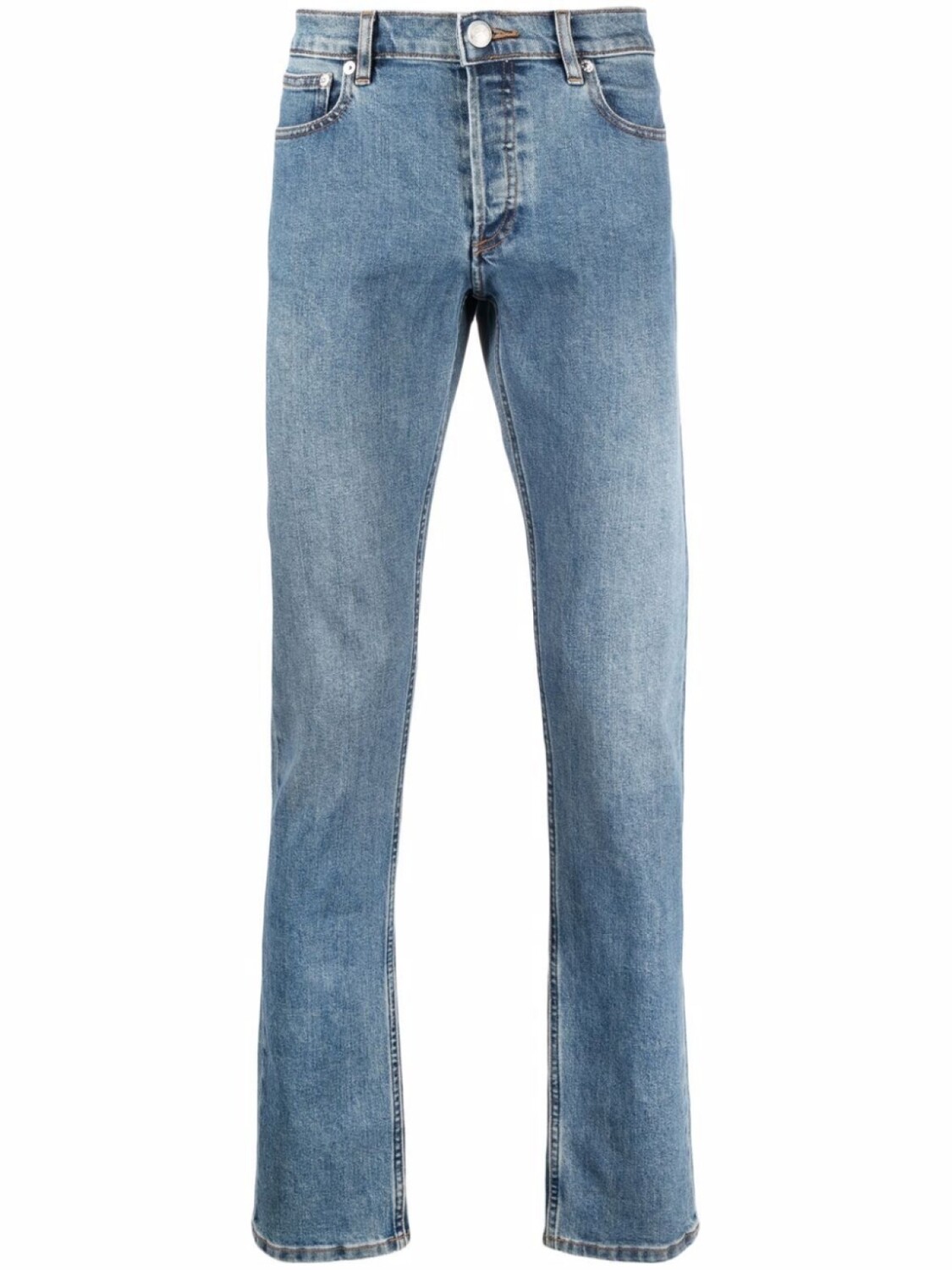 

A.P.C. узкие джинсы средней посадки, синий