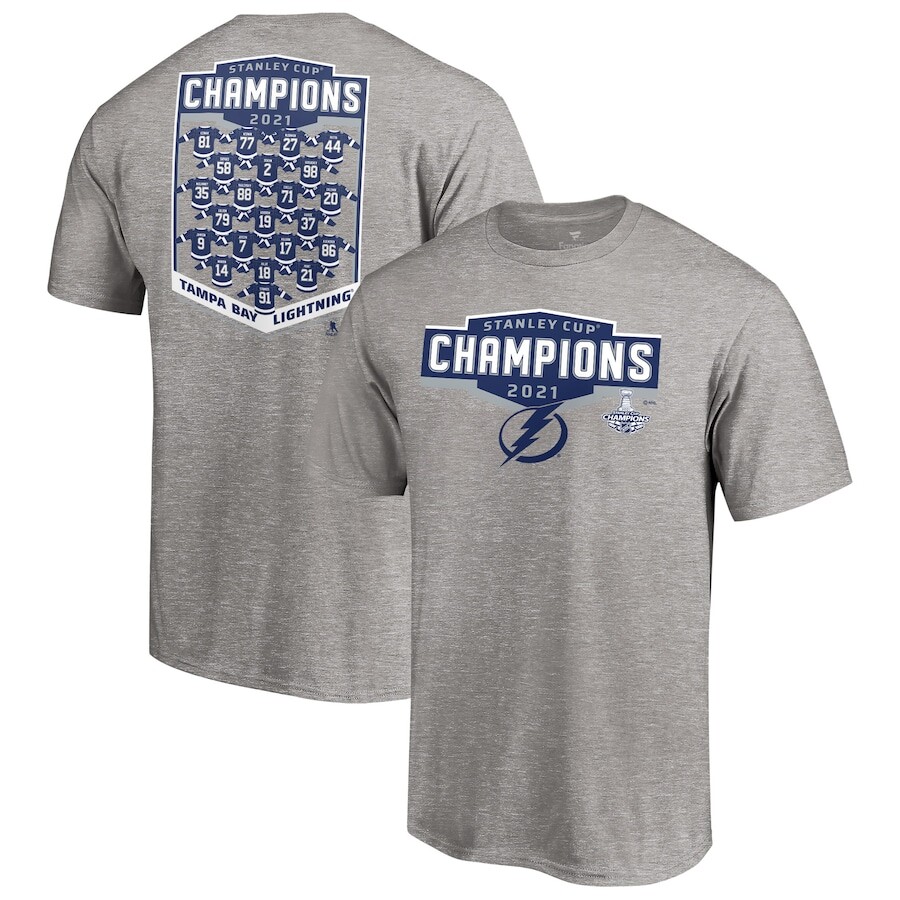 

Футболка с коротким рукавом Fanatics Branded Tampa Bay Lightning, серый