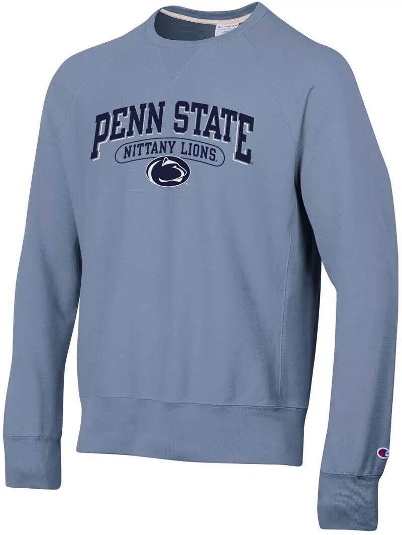 

Мужской свитшот Champion Penn State Nittany Lions синий винтаж обратного плетения с круглым вырезом