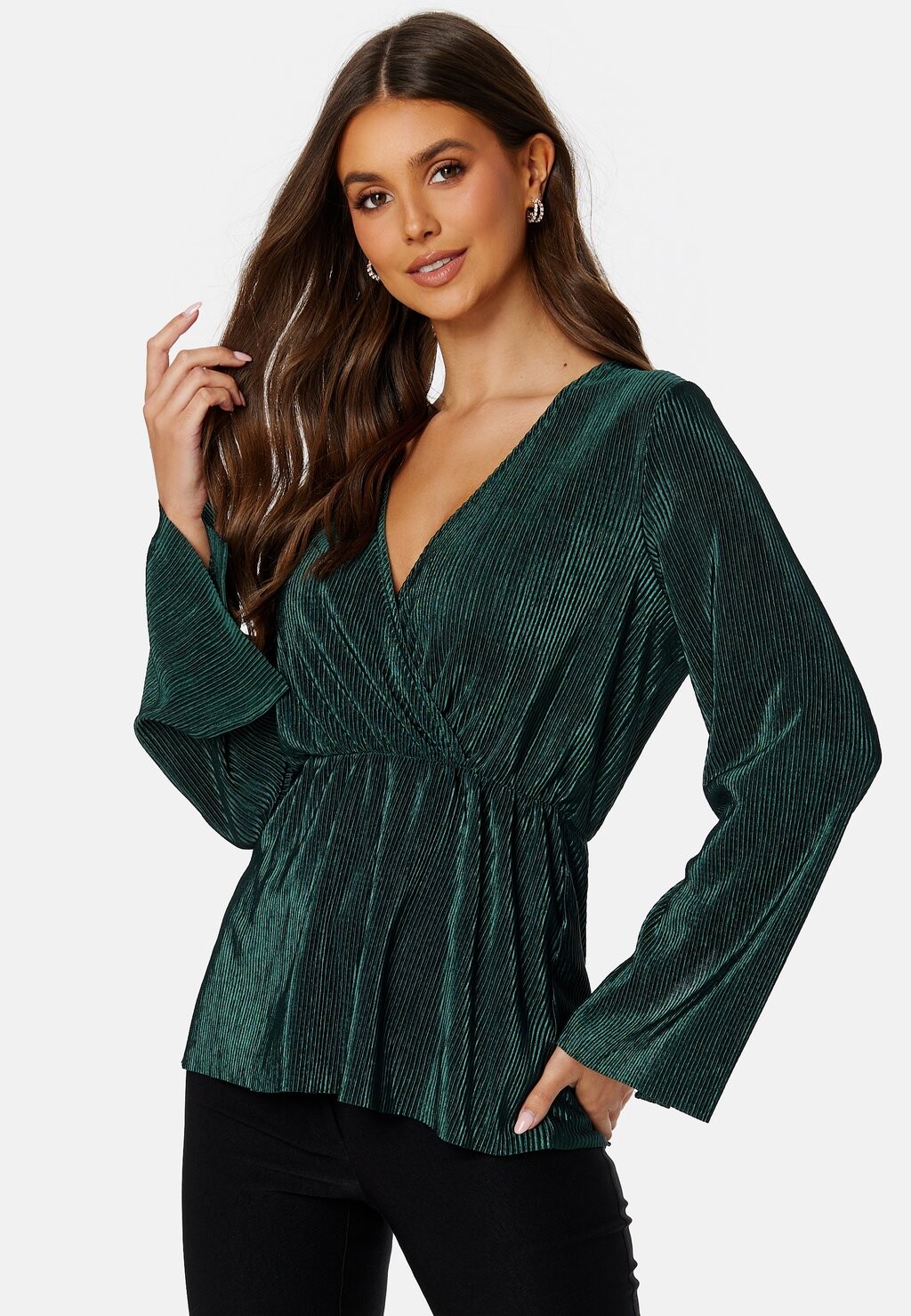 

Блузка Iza Bubbleroom, цвет dark green