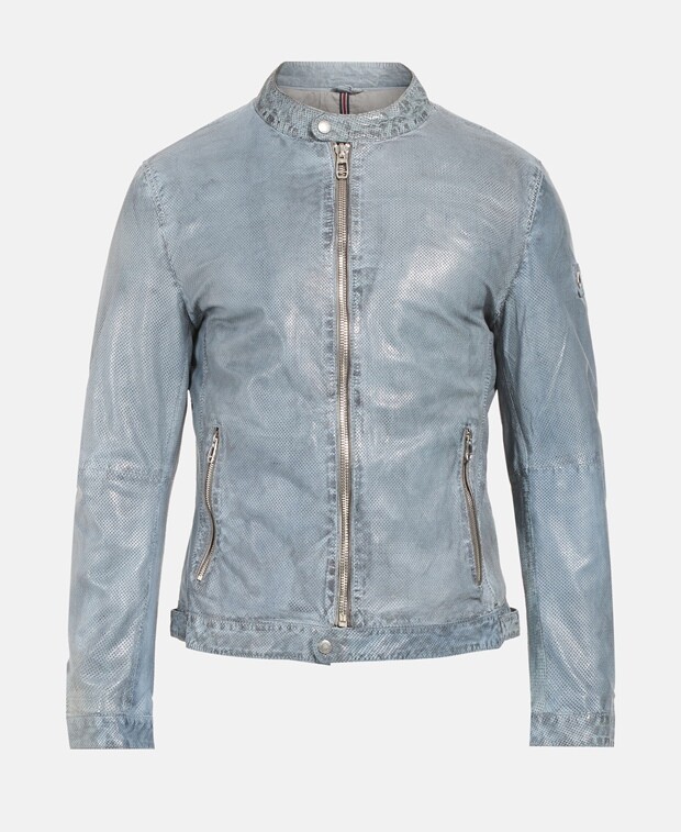 

Кожаный пиджак Milestone, индиго