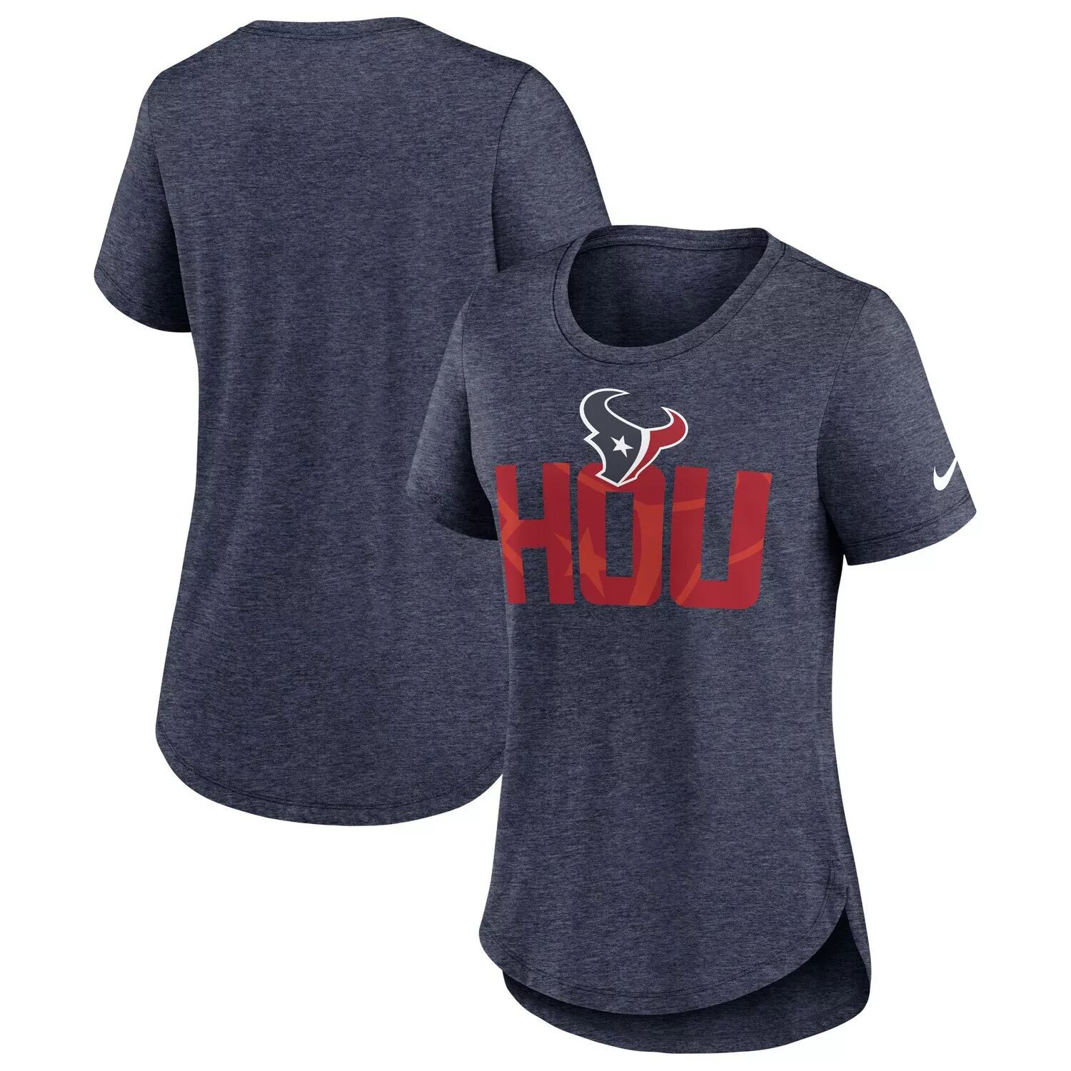 Женская футболка Nike Heather Navy Houston Texans Local Fashion Tri-Blend Nike