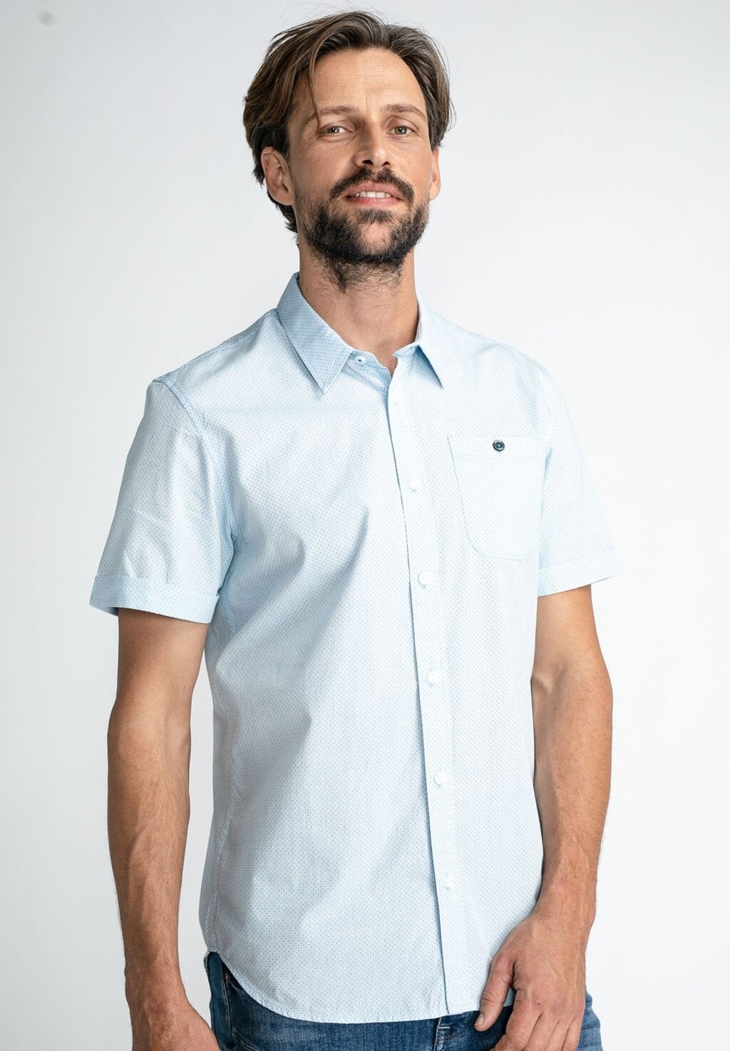 

Рубашка WITH SHORT SLEEVES Petrol Industries, синий