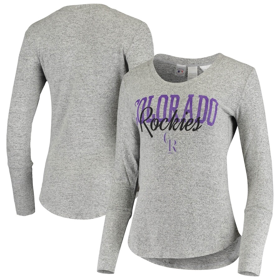 

Футболка с длинным рукавом Concepts Sport Colorado Rockies, серый