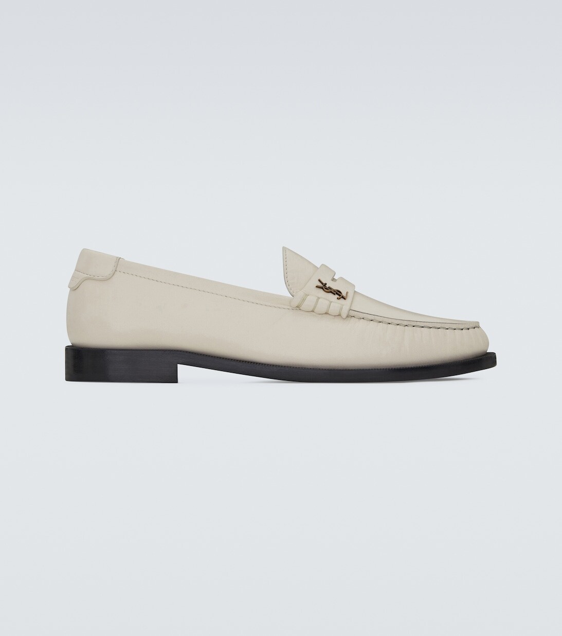 

Кожаные мокасины Le Loafer Saint Laurent, белый