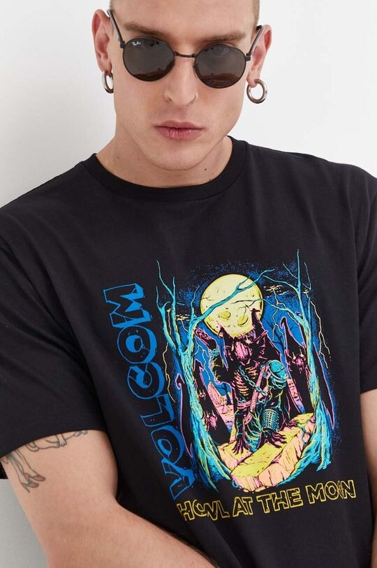 

Хлопковая футболка x Max Sherman Volcom, черный