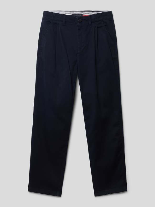 

Чино со складками, модель PLETED Tommy Hilfiger, темно-синий
