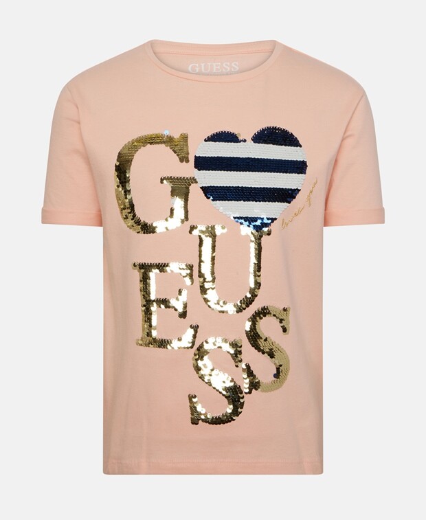 

Футболка Guess, персик