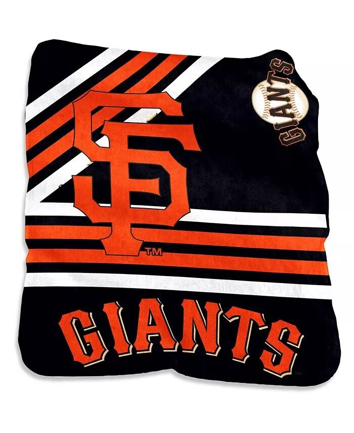 

Плюшевое плед Raschel San Francisco Giants размером 50 x 60 дюймов Logo Brands, черный
