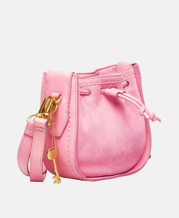 

Кожаный рюкзак Fossil, розовый