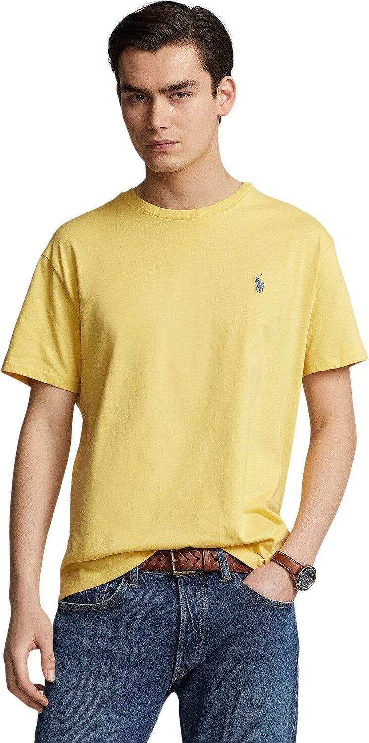 

Классическая футболка из джерси с круглым вырезом Polo Ralph Lauren, цвет Fall Yellow