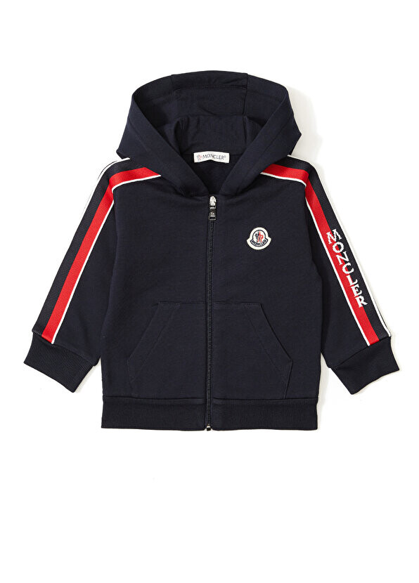 

Толстовка для мальчика темно-синего цвета с капюшоном Moncler, Синий