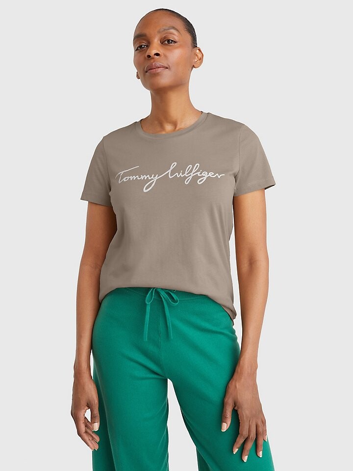 

Фирменная футболка с круглым вырезом Tommy Hilfiger