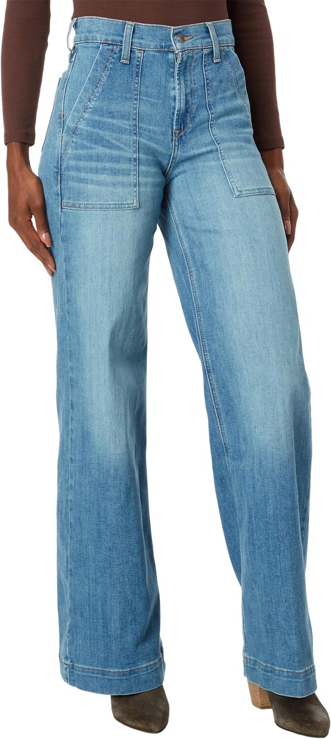 

Джинсы Ariat High-Rise Jazmine Wide Jeans in Irvine, цвет Irvine