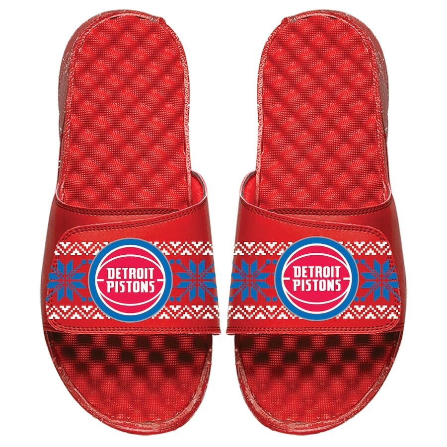 

Шлепанцы ISlide Detroit Pistons, красный