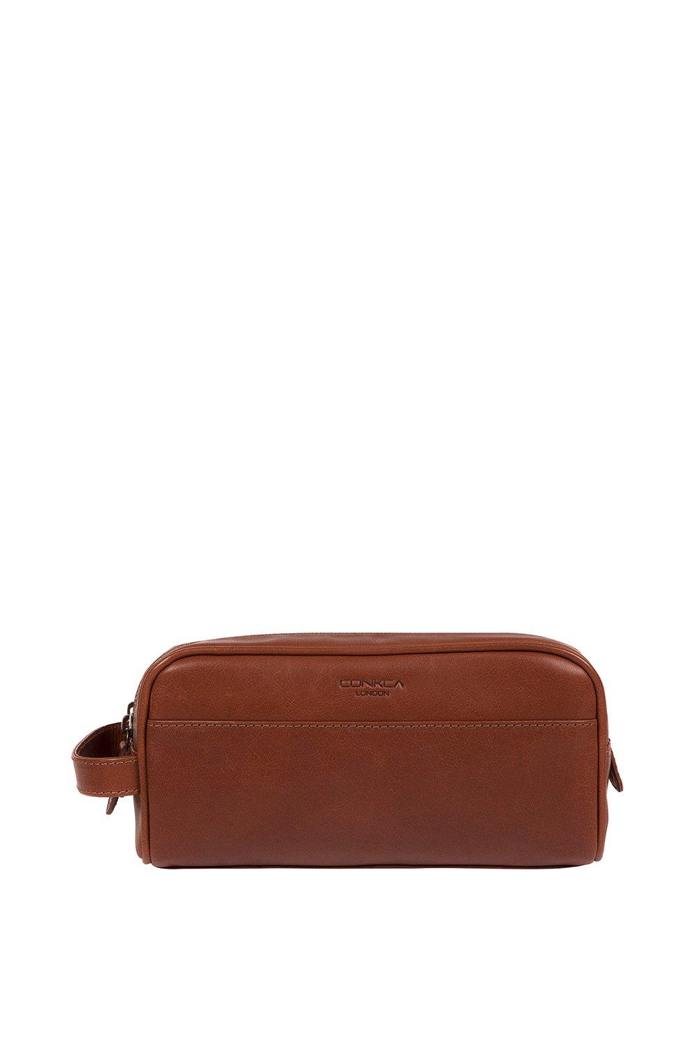 Кожаная сумка-мочалка 'Alberto' Conkca London, коричневый