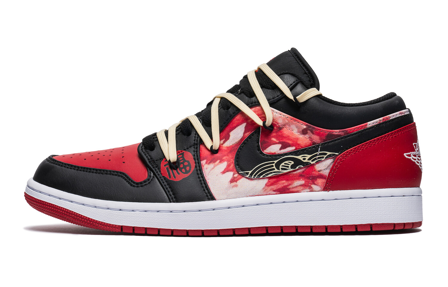 

Кроссовки Air Jordan 1 Vintage Basketball Shoes Men Low-top Red/Black, красный