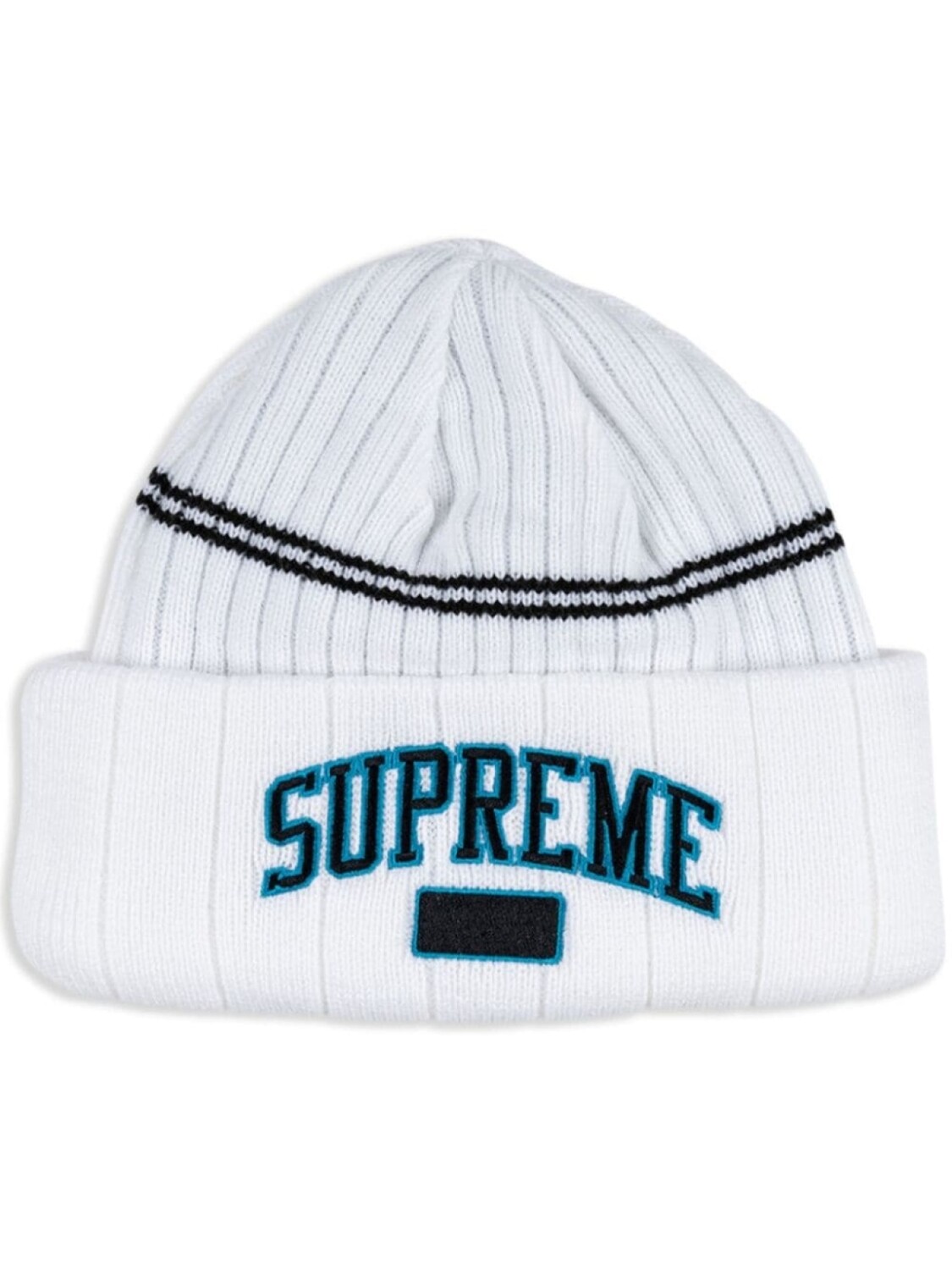 

Шапка бини с вышитым логотипом Supreme, белый