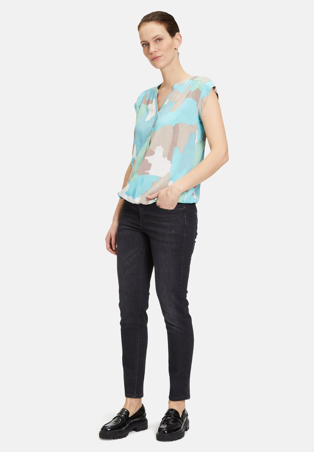 

Блузка MIT PRINT Betty & Co, цвет nature mint