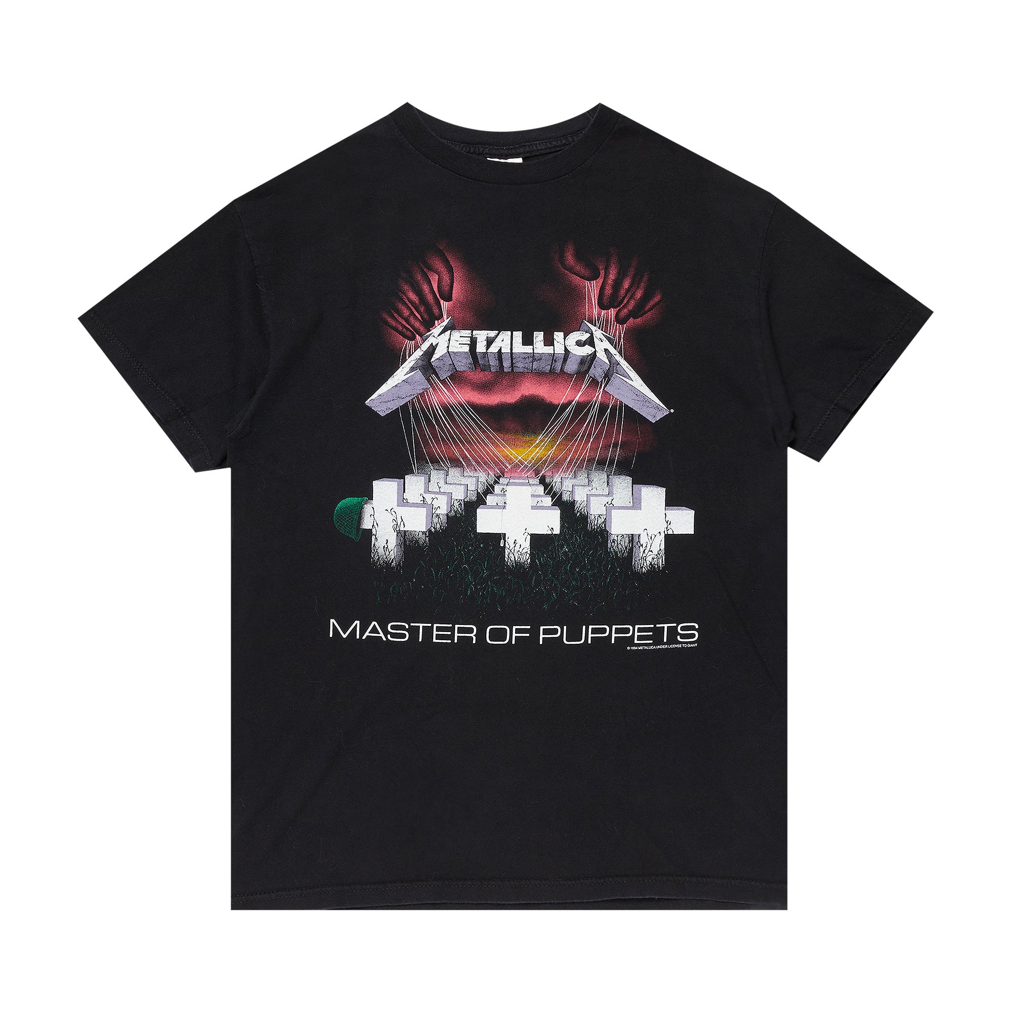 Винтажная футболка Metallica Mastermind Of Puppets, черная виниловая пластинка metallica master of puppets 0602557382594