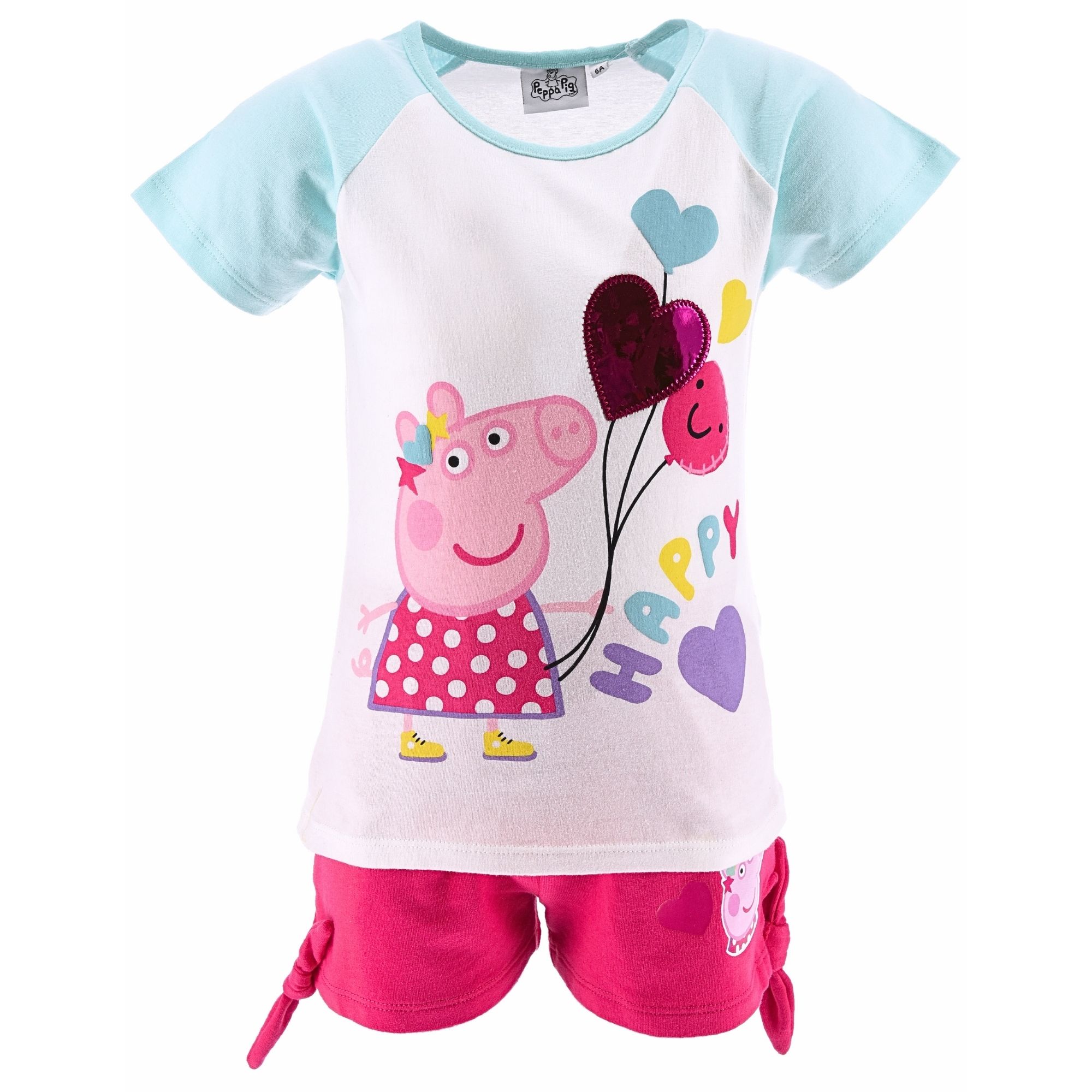 цена Футболка Peppa Pig 2tlg. Outfit & Shorts Peppa Pig, розовый