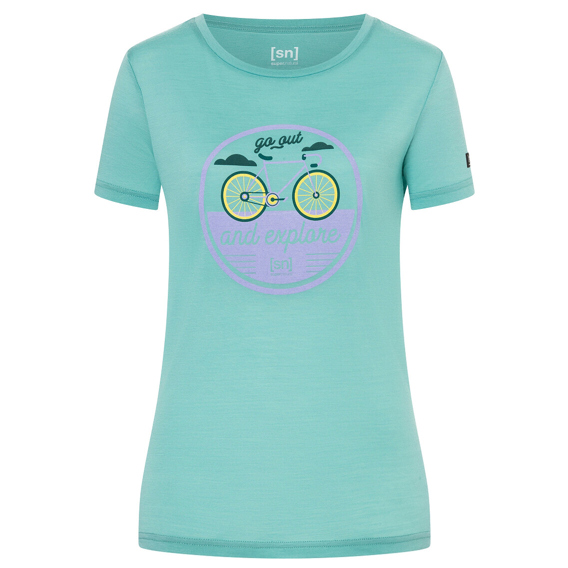 

Рубашка из мериноса Super Natural Women's Go Out Tee, цвет Wasabi/Various