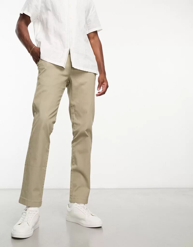 

Светло-коричневые узкие эластичные брюки чиносы Ben Sherman