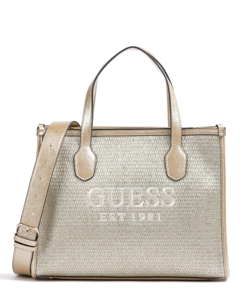 

Сумочка Silvana текстильная, искусственная кожа Guess, желтый