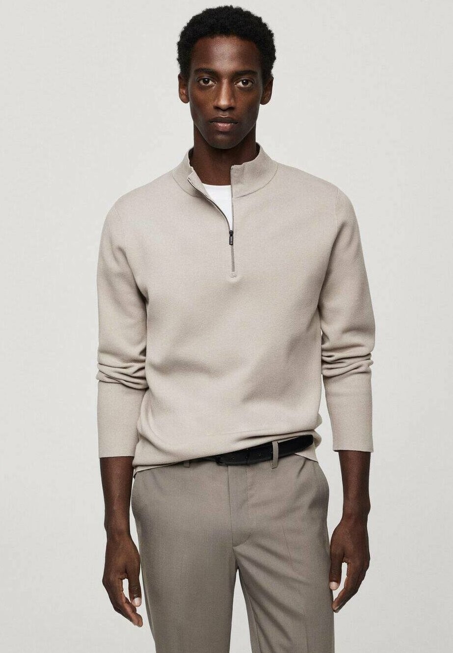 

Вязаный свитер LUXUSP Mango, цвет lodowy szary