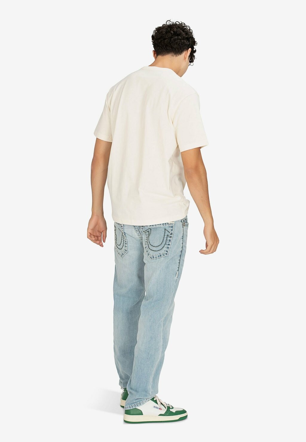 

Футболка с принтом RELAXED RAINBOW EMBRO True Religion, цвет White Denim