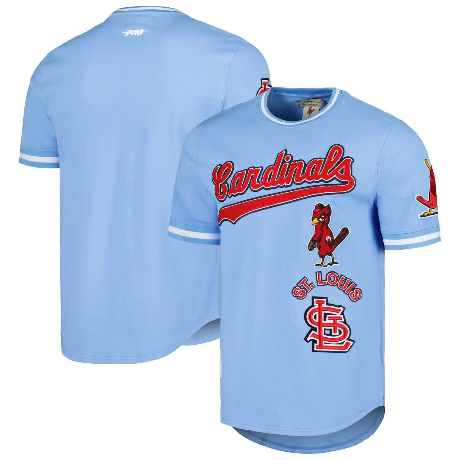 

Мужская классическая футболка в стиле ретро Pro Standard голубая St. Louis Cardinals Cooperstown Collection, Синий