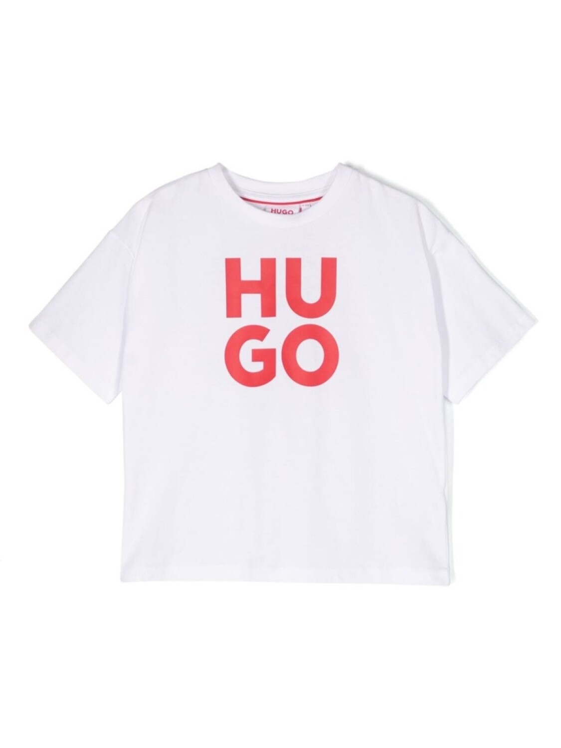 

HUGO KIDS футболка с логотипом, белый