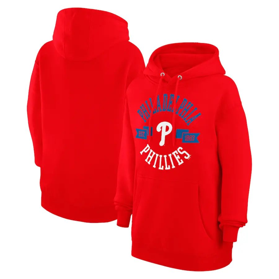

Пуловер с капюшоном G-III 4Her by Carl Banks Philadelphia Phillies, красный