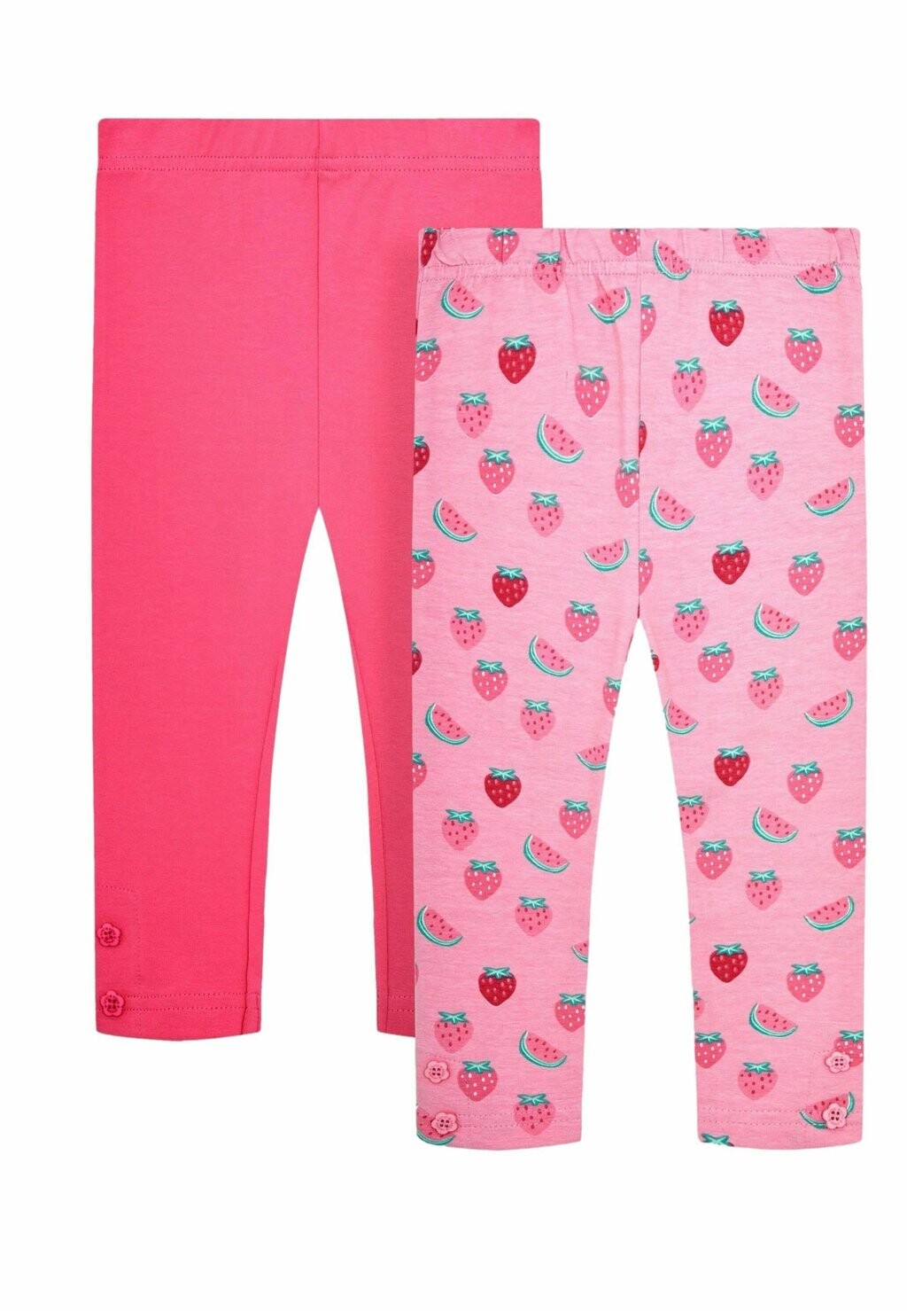 

Леггинсы 2-PACK WATERMELON JoJo Maman Bébé, цвет pink strawberry pink