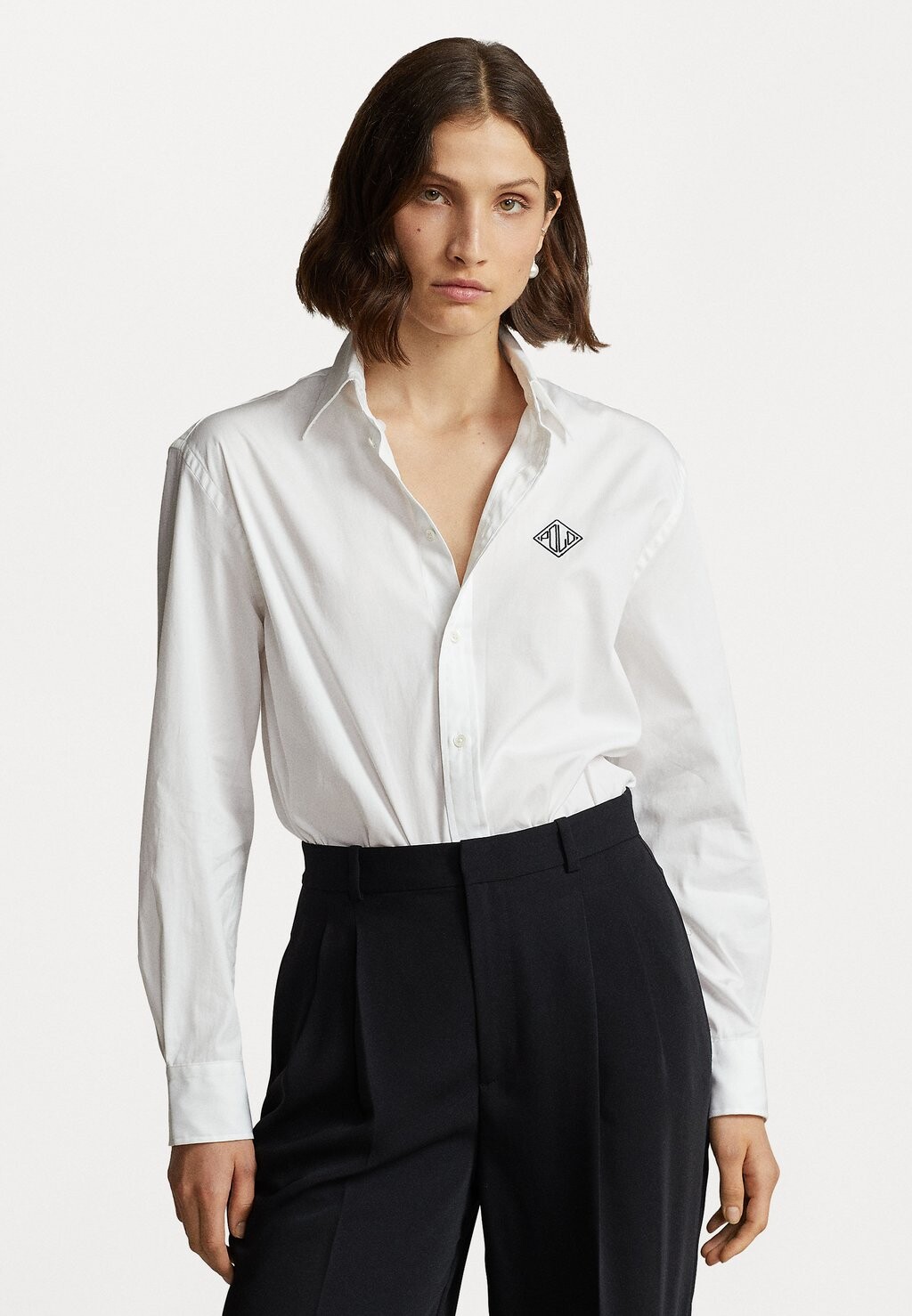 

Рубашка Polo Ralph Lauren РУБАШКА С ДЛИННЫМ РУКАВОМ НА ПУГОВИЦАХ, цвет white